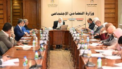 صورة وزيرة التضامن الاجتماعي تستعرض نتائج أعمال لجنة الحماية الاجتماعية لأعضاء النقابات الفنية والاجراءات المتخذة