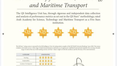صورة الأكاديمية العربية  اول جامعة في مصر تحصل على تقييم 5 نجوم في سبع مؤشرات مختلفة ضمن تقييم  “كيو إس”