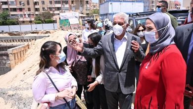 صورة القباج تتفقد موقع إنشاء مستشفى بهية الجديد بالشيخ زايد