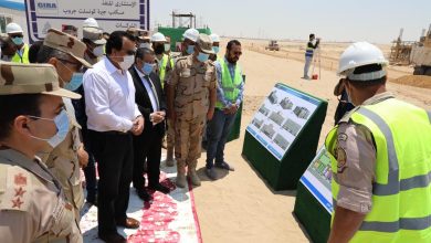 صورة وزير التعليم العالي يتفقد الأعمال الإنشائية بجامعة قناة السويس الأهلية