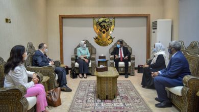 صورة وزيرة الصحة تعقد مؤتمرًا صحفيًا بمطار الخرطوم لاستعراض أوجه التعاون المشترك بين البلدين