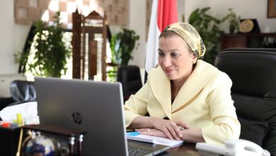 صورة وزيرة البيئة تشارك في جلسة المشاورات الوزارية الافتراضية غير الرسمية للمناخ