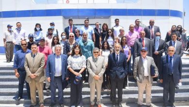 صورة الهجرة تنظم زيارة للوفد الشبابي المصري واليوناني والقبرصي إلى هيئة قناة السويس