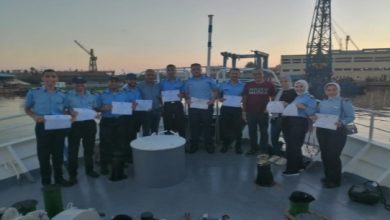 صورة تدريب طلاب جامعة العريش على سفن الأبحاث العلمية التابعة للمعهد القومى لعلوم البحار