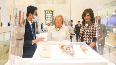 صورة بالتنسيق مع وزارة السياحة والآثار.. وزيرة الهجرة ونظيرتها الهولندية تجريان زيارة إلى متحف الحضارة المصرية بالفسطاط