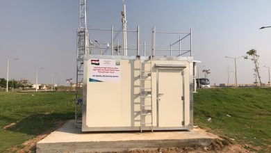 صورة وزيرة البيئة: تركيب اول محطة  لحظية متكاملة لرصد الهواء المحيط  بمدينة برج العرب بالاسكندرية