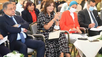 صورة وزيرة الهجرة تشهد ورشة “دور المؤسسات الحكومية والبنوك والمؤسسات المالية فى دعم الاستثمار