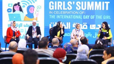 صورة في إطار مبادرة فتيات في أدوار  قيادية.. القباج تستقبل نجلاء فتحي