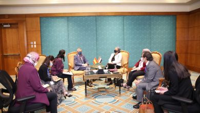 صورة على هامش استضافة مصر للاجتماع الوزاري الثاني للاتحاد من أجل المتوسط..وزيرة البيئة تلتقى ونظيرها الاسبانى 