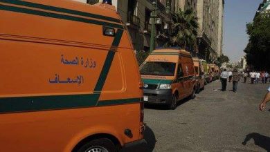 صورة الصحة: الدفع بـ10 سيارات إسعاف لموقع حريق منطقة الحسين