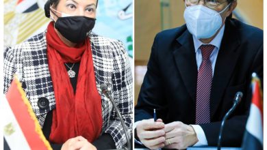 صورة وزيرة البيئة تناقش مع السفير السويسري للمناخ  التعاون الثنائي