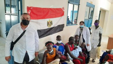 صورة وصول القافلة الطبية الإغاثية الثانية لدولة جنوب السودان