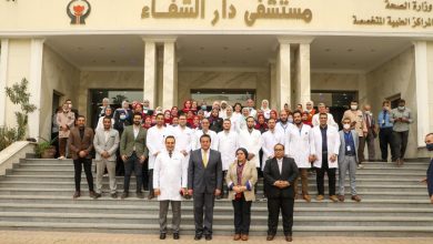 صورة “عبد الغفار”يتفقد مستشفى «دار الشفاء»   