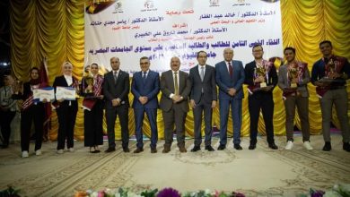 صورة الإعلان عن الفائزين بلقب الطالب والطالبة المثاليين على مستوى الجامعات المصرية