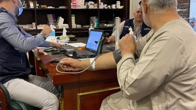 صورة خدمة “معك حتي تصل بأمان “تقدم التحليل السريع ل 2476 حاجا  