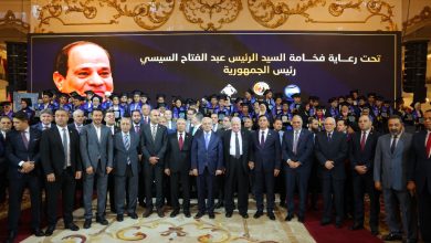 صورة وزير التعليم يشارك في حفل حزب حماة الوطن لتكريم أوائل الثانوية العامة