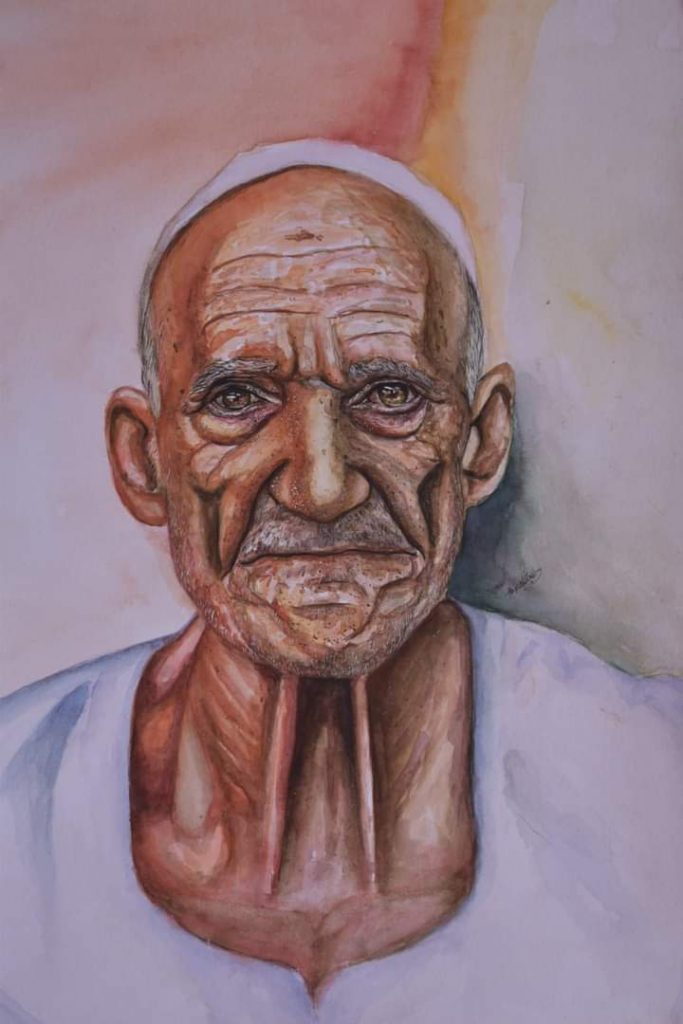 لوحة العمر الأخير للفنان أحمد محمد