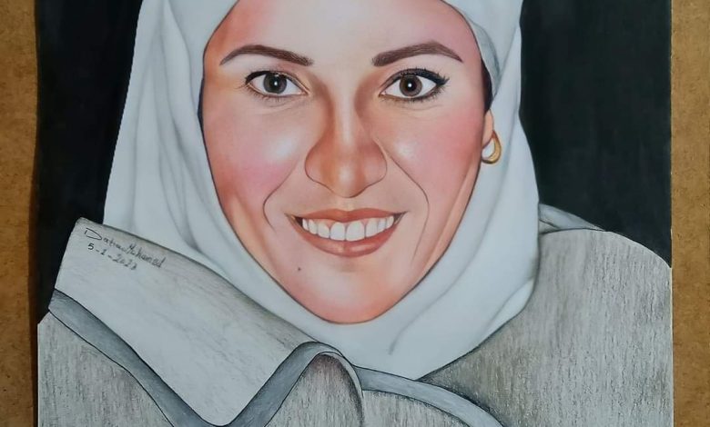 لوحة ست الحبايب للرسامة داليا أبو اليزيد