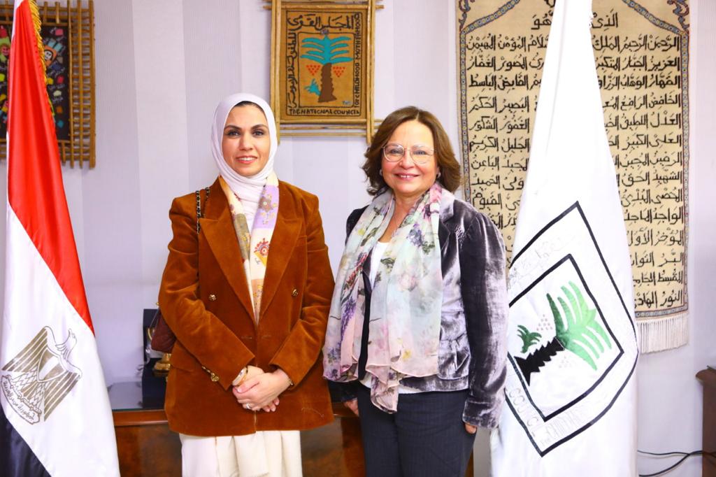 وزيرة الشئون الاجتماعية بالكويت فى ضيافة المجلس القومي للطفولة والأمومة 