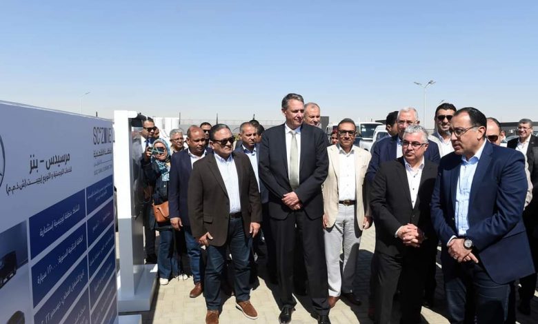 رئيس الوزراء يشهد افتتاح المركز اللوجيستي لشركة مرسيدس بالسخنة