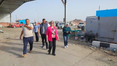 صورة وزيرة البيئة تتفقد مصنع تدوير المخلفات بالخناصير فى مدينة شرم الشيخ