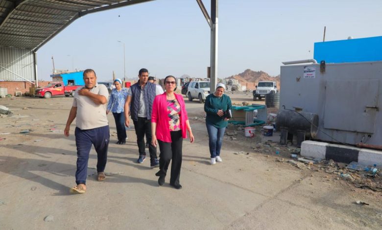 وزيرة البيئة تتفقد مصنع تدوير المخلفات بالخناصير فى مدينة شرم الشيخ