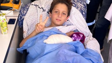 صورة نقل الطفل الفلسطيني «عبدالله» لمستشفى معهد ناصر