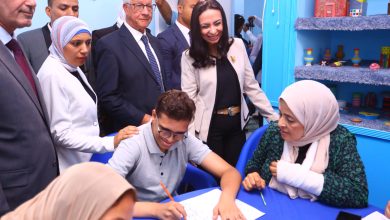 صورة وزيرة التضامن تفتتح أعمال تطوير “مجمع خدمات متعددي الإعاقة” بالطالبية