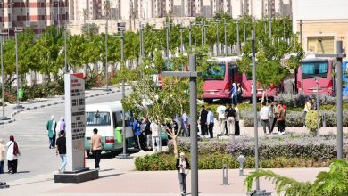 صورة انتظام طلاب جامعة الإسماعيلية الجديدة الأهلية  في الدراسة خلال الأسبوع الأول