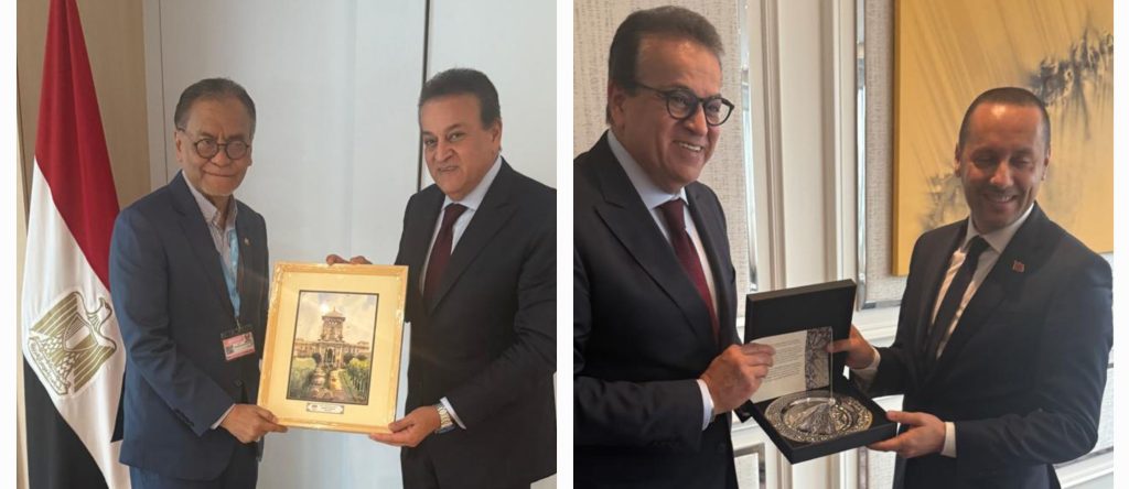 "عبد الغفار"يلتقى وزيري صحة الماليزيا والمغربى فى جنيف 