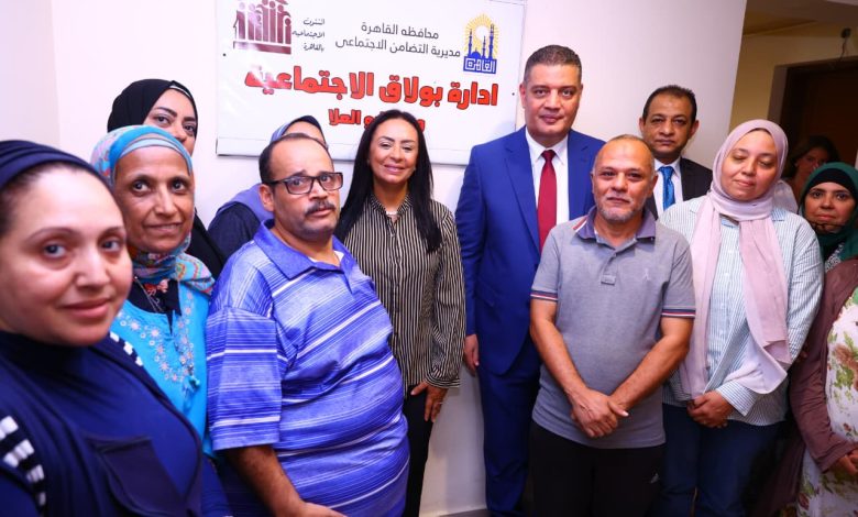 وزيرة التضامن الاجتماعي تتفقد إدارة بولاق بعد تطويرها