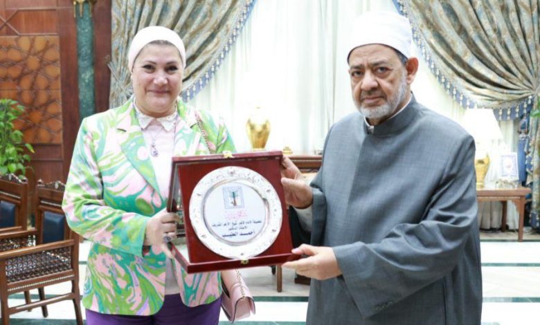ا.د أحمد الطيب شيخ الأزهر الشريف يلتقي الدكتورة سحر السنباطي، رئيسة المجلس القومي للطفولة والأمومة