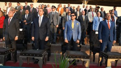 صورة وزيرا الشباب والشؤون النيابية ومحافظ القاهرة يشاركون في حفل استقبال طلاب جامعة حلوان