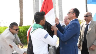 صورة جامعة حلوان تبدأ عامها الجامعي الجديد بمراسم رفع العلم وعروض فنية