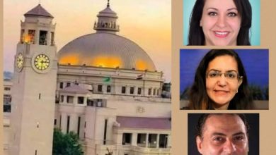 صورة رئيس جامعة القاهرة يهنئ أساتذتها المعيّنين بمجلس الشيوخ