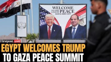 صورة وصول الرئيس ترامب إلى شرم الشيخ للمشاركة في قمة السلام من أجل غزة