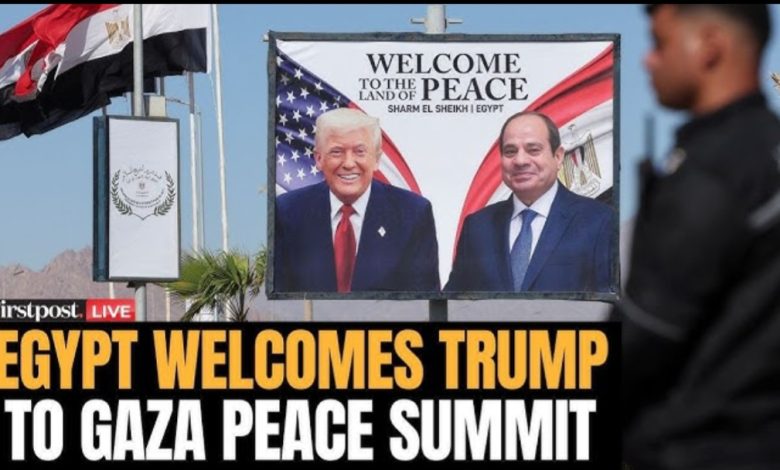 الرئيس الأمريكي دونالد ترامب والرئيس المصري عبد الفتاح السيسي..قمة دولية للسلام