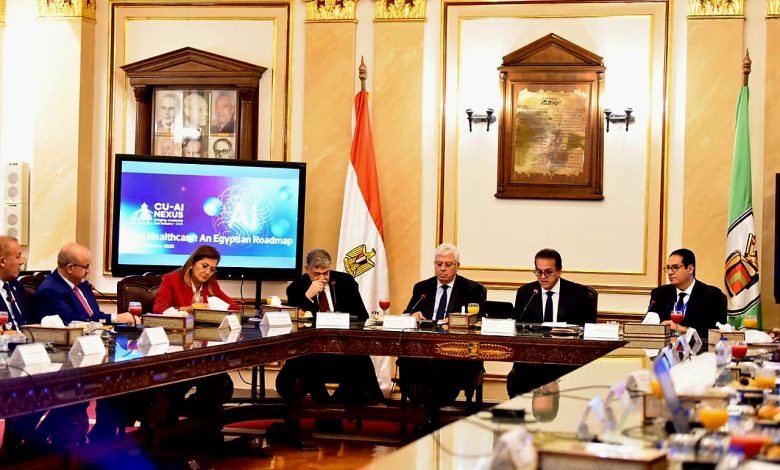 وزيرا الصحة والتعليم العالى يترأسا المائدة المستديرة بمؤتمر الذكاء الاصطناعي فى جامعة القاهرة