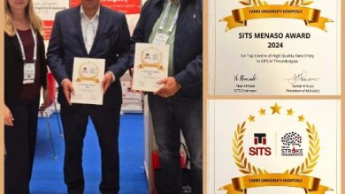 صورة “قصر العيني” يحصد الجائزة الماسية من الاتحاد العالمي للسكتة الدماغية ببرشلونة