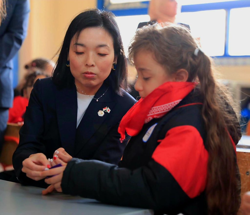 الأميرة "أكيكو" في زيارة ميدانية إلى المدرسة المصرية اليابانية