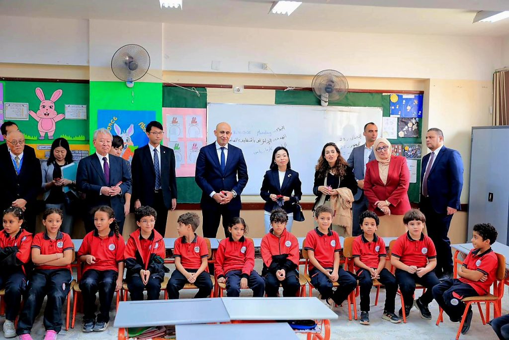 الأميرة "أكيكو" في زيارة ميدانية إلى المدرسة المصرية اليابانية