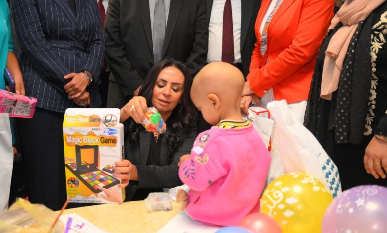 جولة وزيرة التضامن الاجتماعي داخل مستشفى شفاء الأورمان