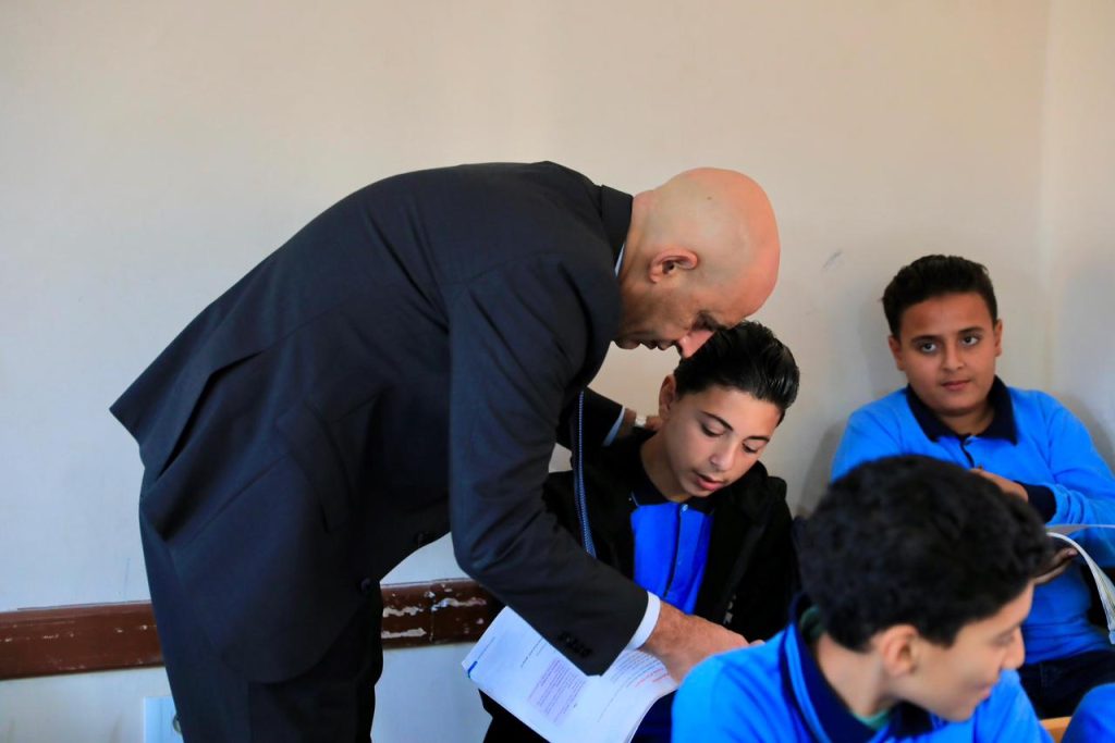 وزير التربية والتعليم يتفقد مدارس دمياط