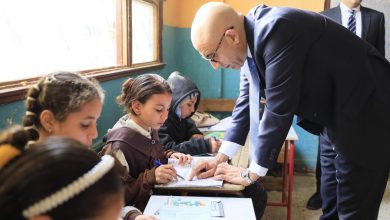 صورة جولة تفقدية لوزير التعليم بمدارس البدرشين والصف