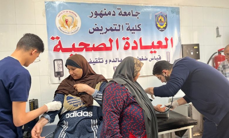 جامعة دمنهور تطلق قافلة تنموية شاملة بقرية "حرارة" ،التابعة لمركز حوش عيسى