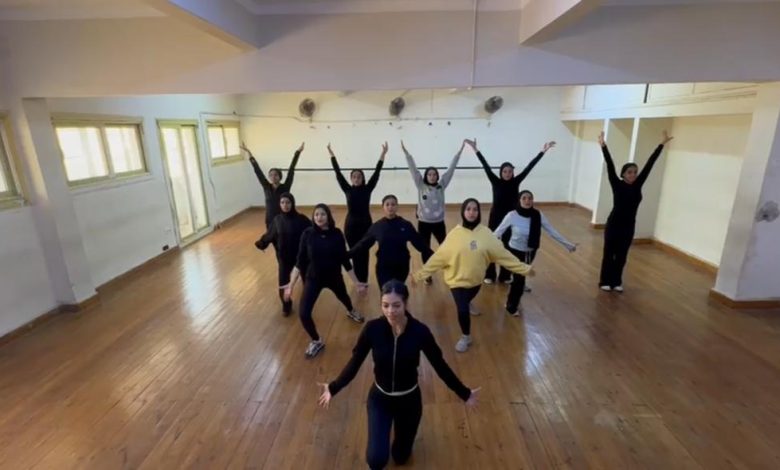 استعدادات كلية علوم الرياضة بنات بجامعة حلوان باليوبيل الذهبي