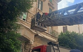 صورة إنقاذ “بومة” عالقة بعقار سكني وتسليمها لحديقة الحيوان بالإسكندرية