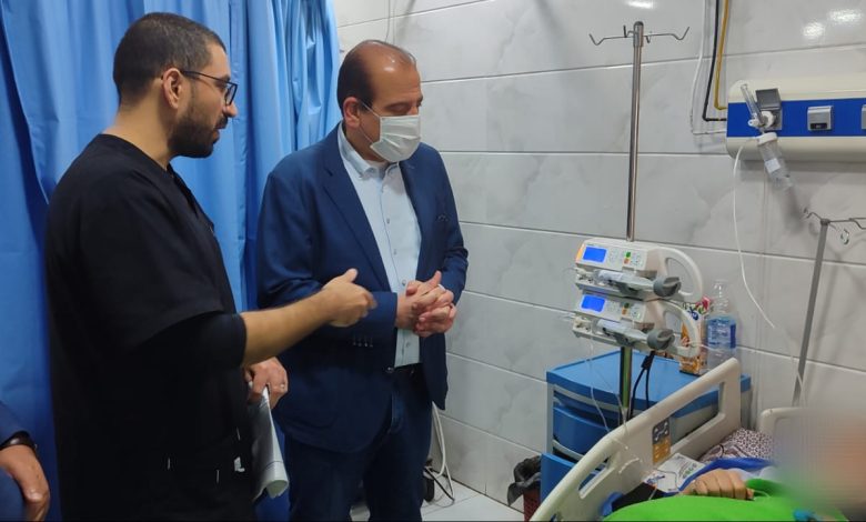 جولة الدكتور عمرو قنديل نائب وزير الصحة داخل مستشفيات حلوان العام والحوض المرصود والمنيرة العام