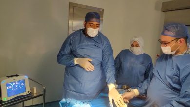 صورة نجاح أول عملية “دوالي الساقين” بتقنية التردد الحراري في رأس البر
