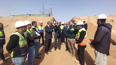 صورة متابعة معدلات تنفيذ الحرم الجامعي الجديد للجامعة الفرنسية وفق الجداول الزمنية